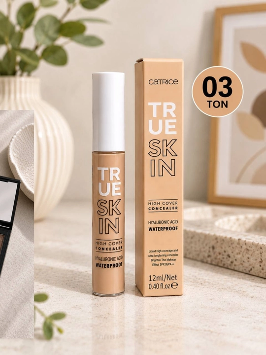 Catrice True Skin 12 ml konsiler, yuz uchun korrektor, tabiiy qoplama va silliq pardoz