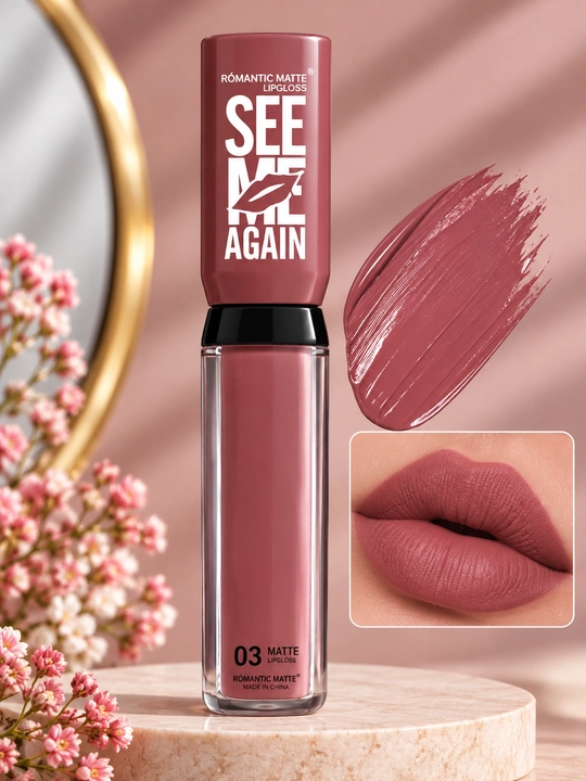 RÓMANTIC MATTE SEE ME AGAIN  — жидкая матовая помада для губ - 
