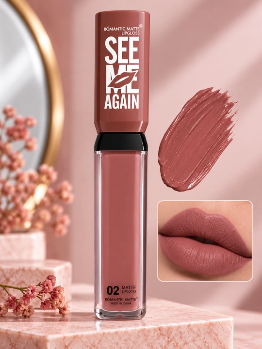 RÓMANTIC MATTE SEE ME AGAIN  — жидкая матовая помада для губ - 