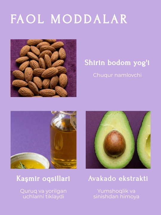 Balzam soch uchun tus beruvchi SEMILY, blond soch sarg‘ayishni neytrallashtiruvchi, 400 ml