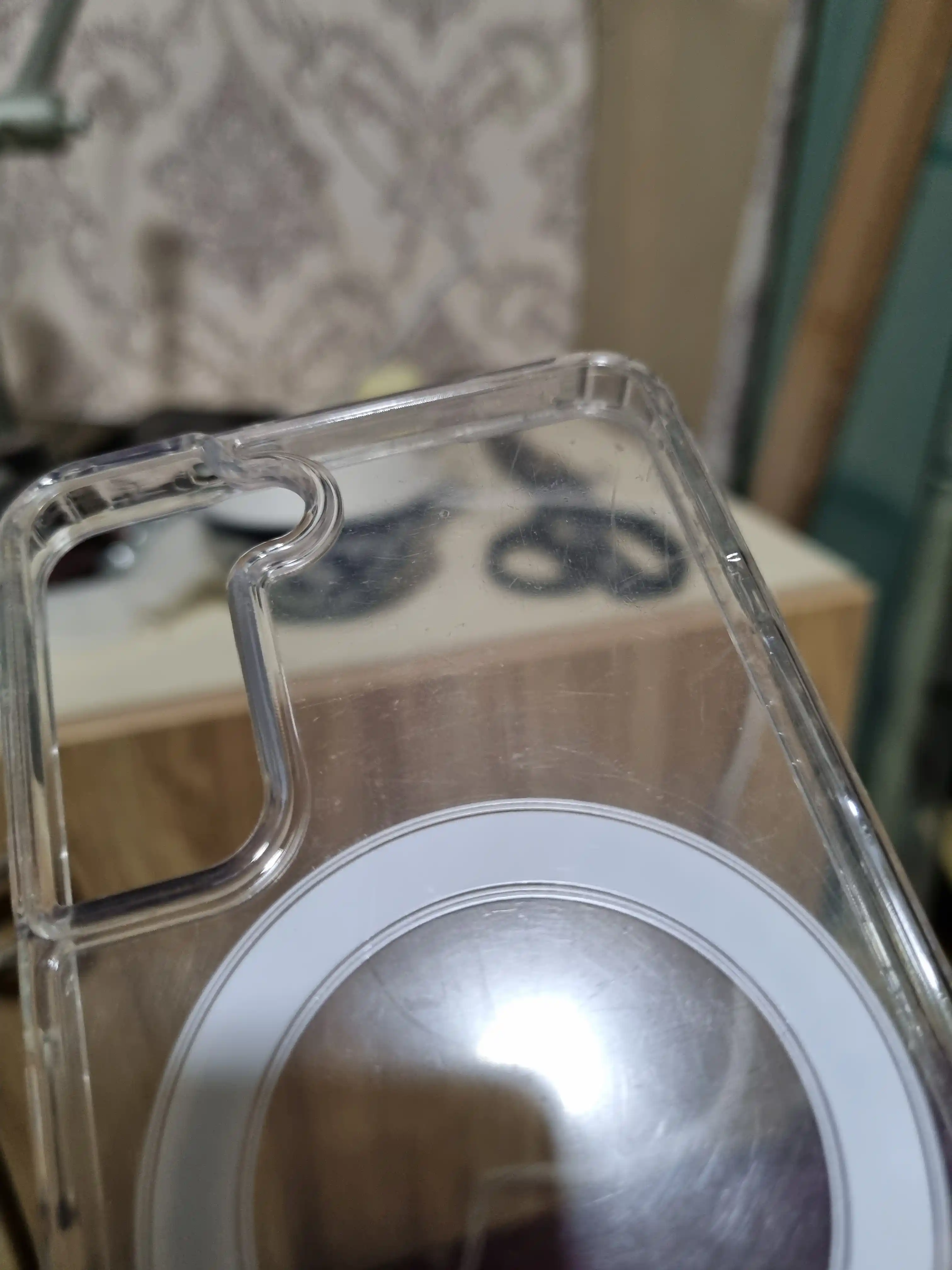 Samsung A14 dan S25 Ultra gacha uchun MagSafe shaffof chexol – zarbaga chidamli Clear Case