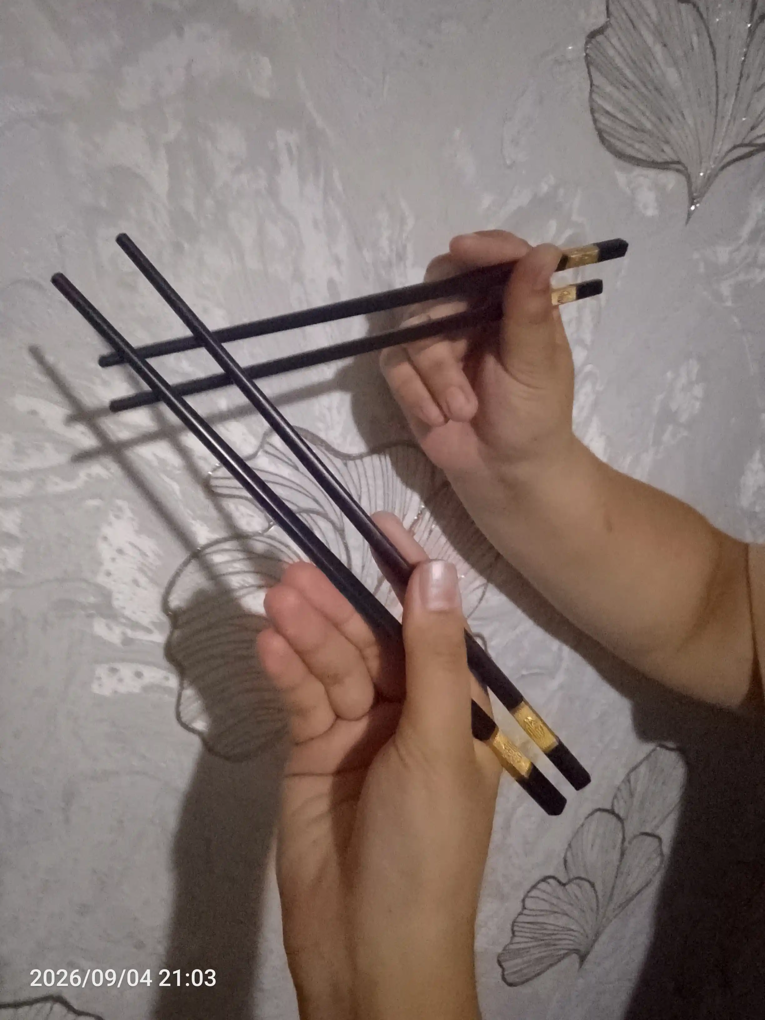 Палочки для еды, набор палочек, палочки для суш, черные палочки, палочки с золотым декором