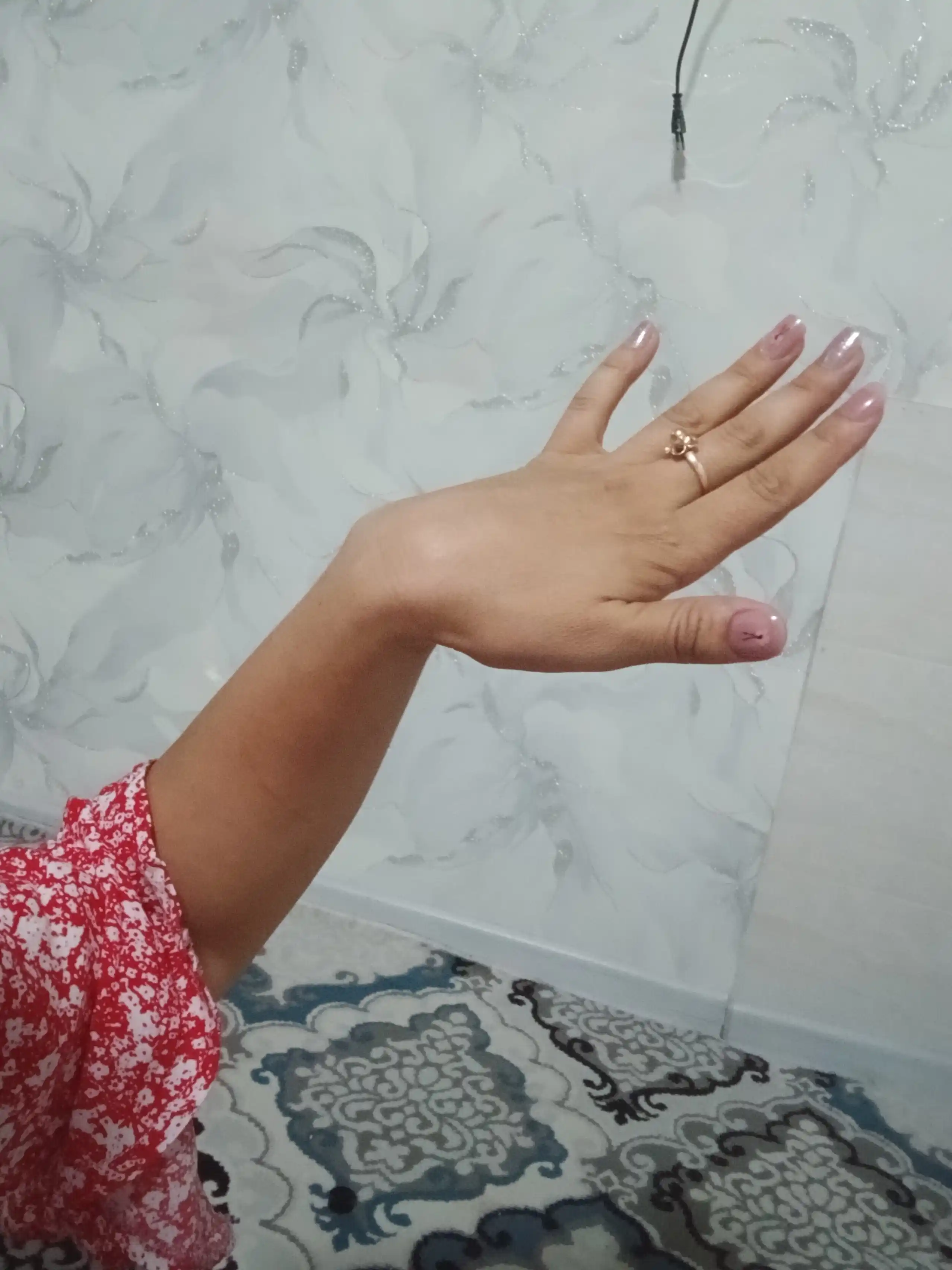 Elegant ko‘rinishda ulama tirnoqlar, yelim bilan, 24 dona