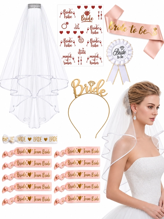 Bride to Be qizlar bazmi uchun to‘plam — unutilmas bayram uchun chiroyli aksessuarlar