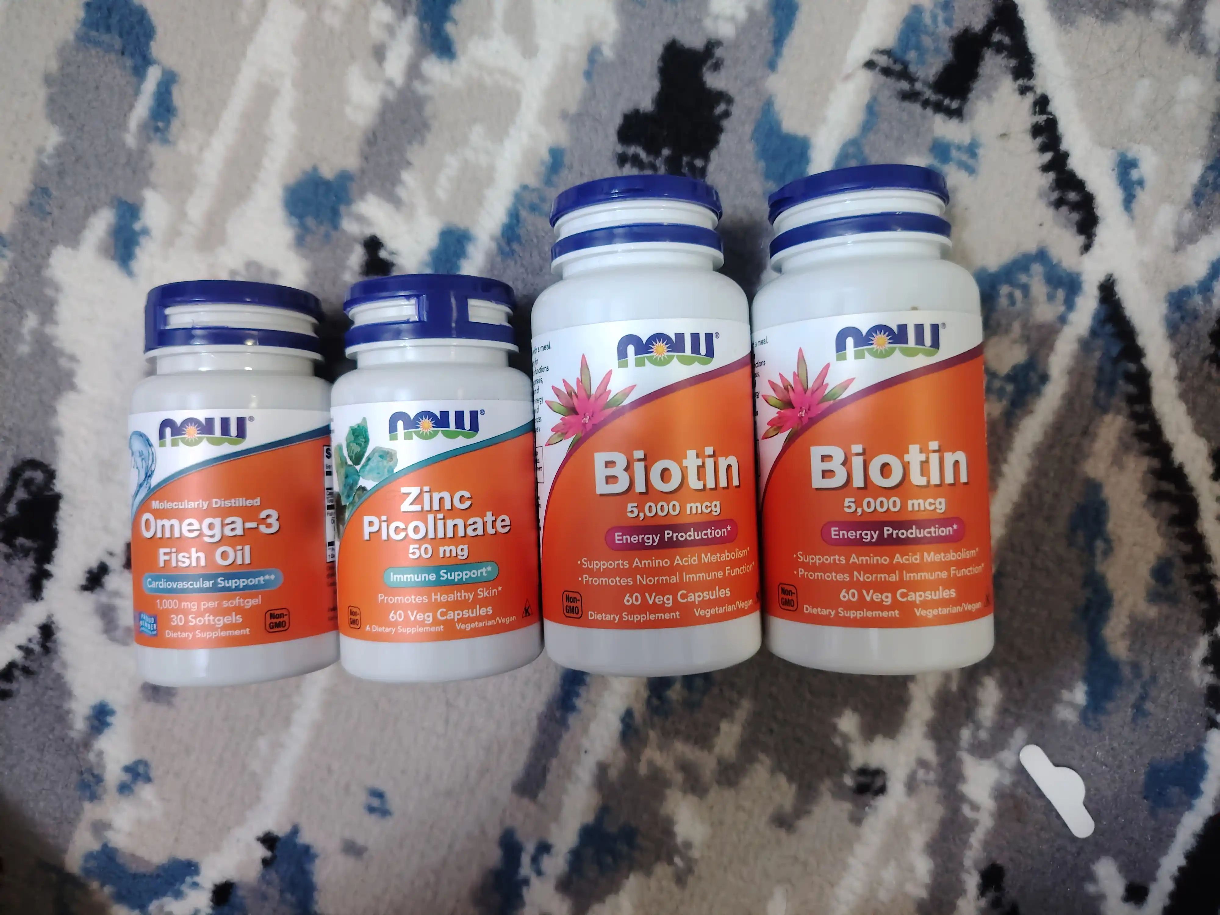 NOW Supplements, biotin 5000 mkg, aminokislotalar almashinuvi, 60 kapsulalar