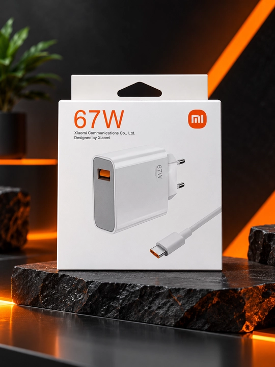 Tezkor zaryadlovchi Adapter type-c to usb kabeli bilan