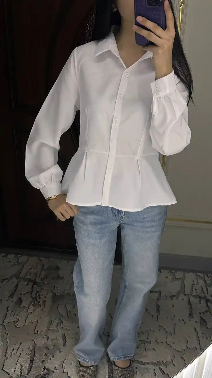 Bluza, ayollar oq koftasi