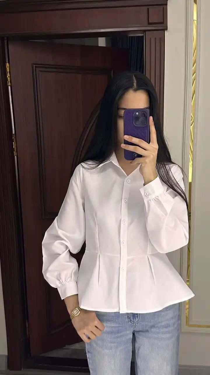 Bluza, ayollar oq koftasi
