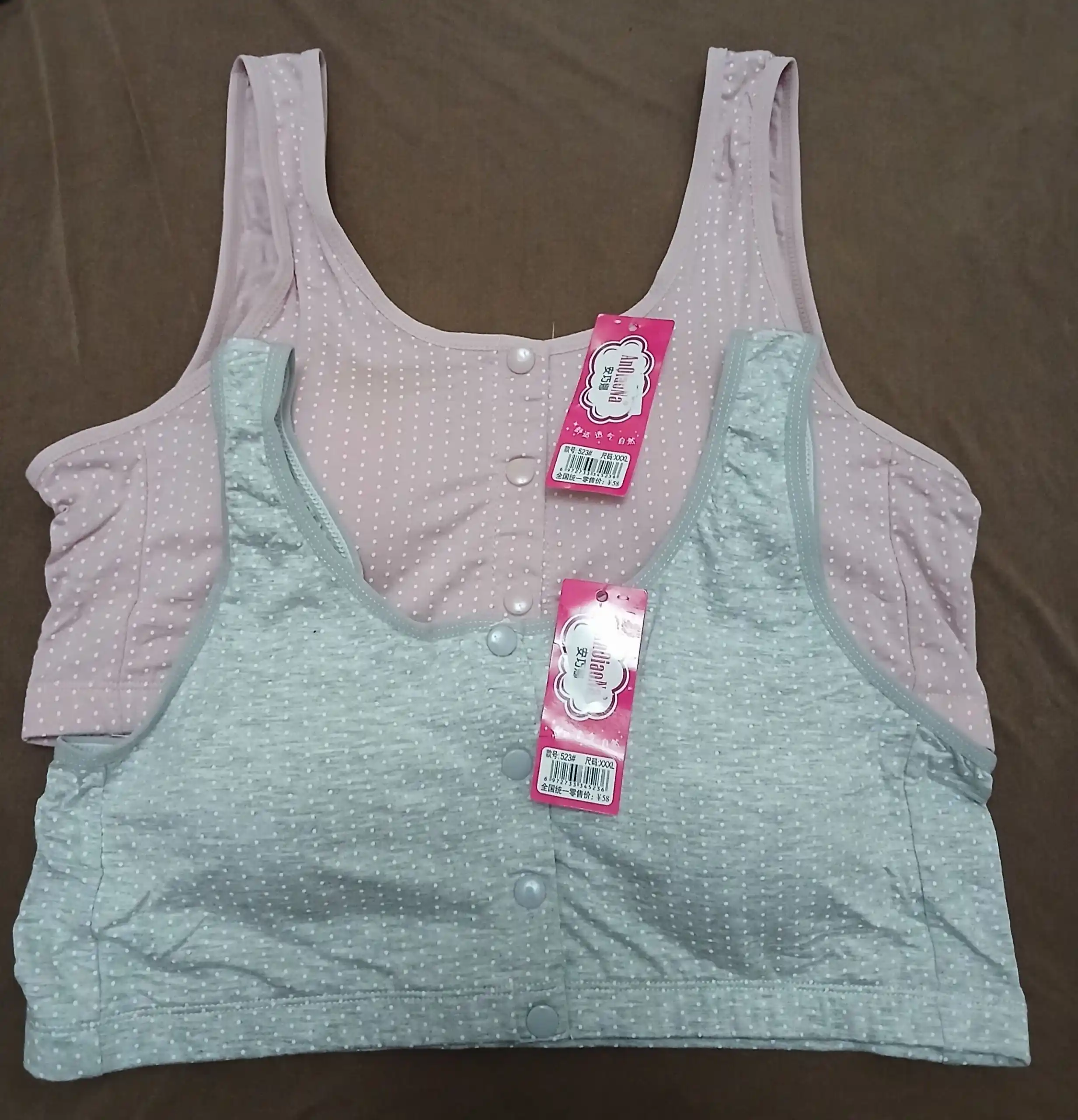 Ayollar uchun paxtali byustgalter, katta o‘lchamli, simsiz, yumshoq, lifchik, 2XL,3XL,5XL