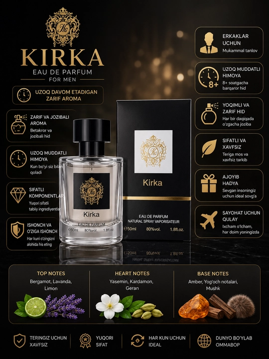 Erkaklar uchun atir 50 ml - 