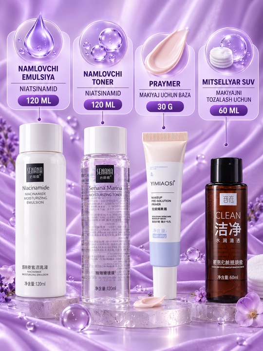 Makiyaj uchun to'liq to'plam, Beauty box, Makiyaj set, 35 tasi 1 da, 23 tasi 1 da