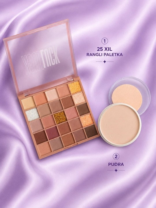 Makiyaj uchun to'liq to'plam, Beauty box, Makiyaj set, 35 tasi 1 da, 23 tasi 1 da