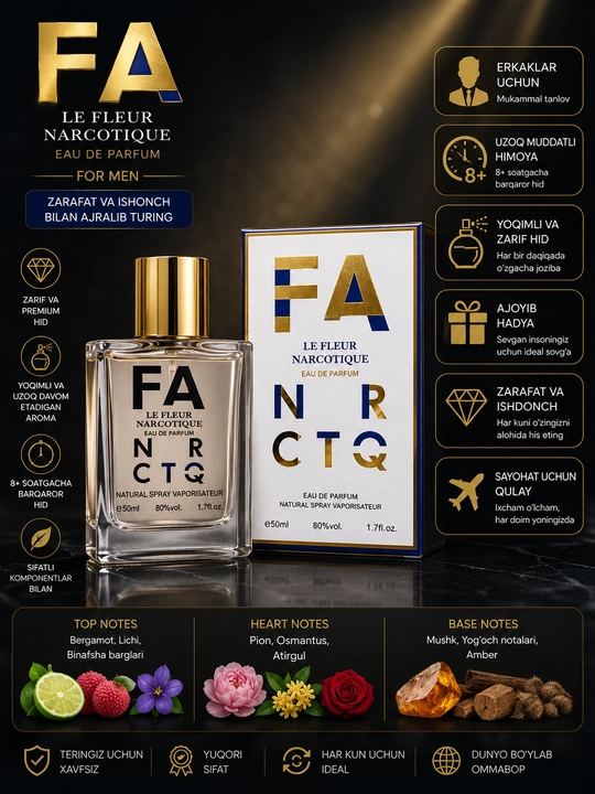 Erkaklar uchun atir 50 ml - 