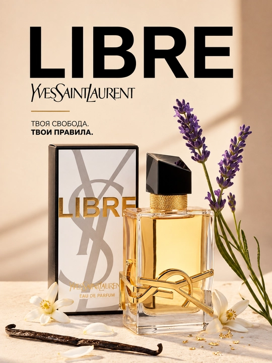 Libre YSL женские духи, лаванда, мандарин, тубероза, ваниль, парфюм, стойкие духи - 