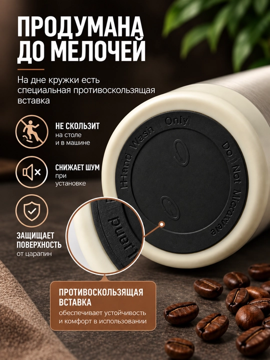Termokrujka 550 ml, termostakan, qahva va choy uchun termos, avtomobil uchun termos