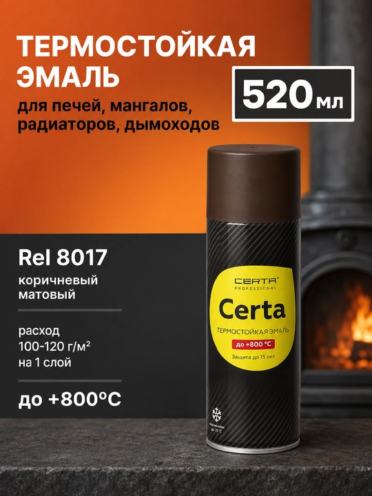 Термостойкая эмаль Certa Professional