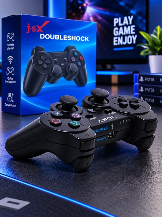 Simsiz o‘yin joystigi P3, gamepad, qulay boshqaruv va zaryadlash kabeli
