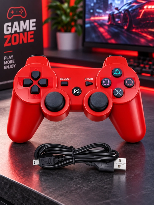 Simsiz o‘yin joystigi P3, gamepad, qulay boshqaruv va zaryadlash kabeli