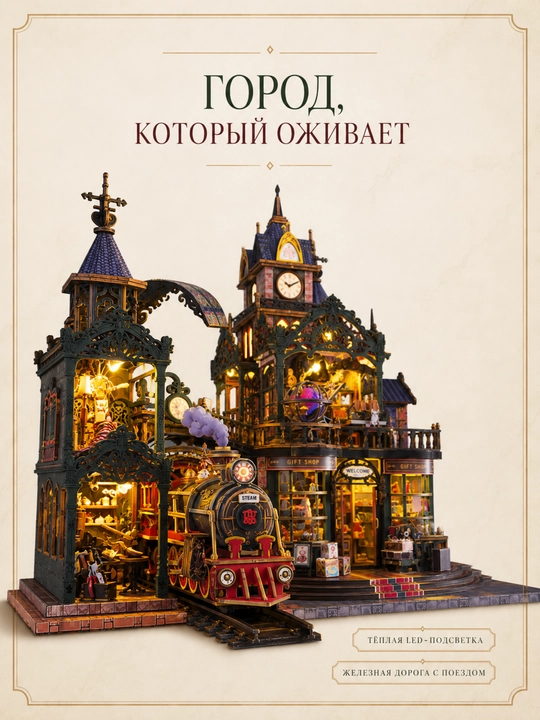 LED yoritgichli rumboks-konstruktor, kichik uycha