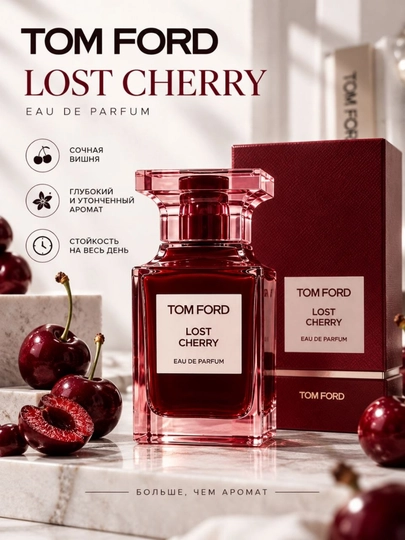 Tom Ford набор, Lost Cherry, Tobacco Vanille, Ombre Leather, нишевый, мужские, женские - 