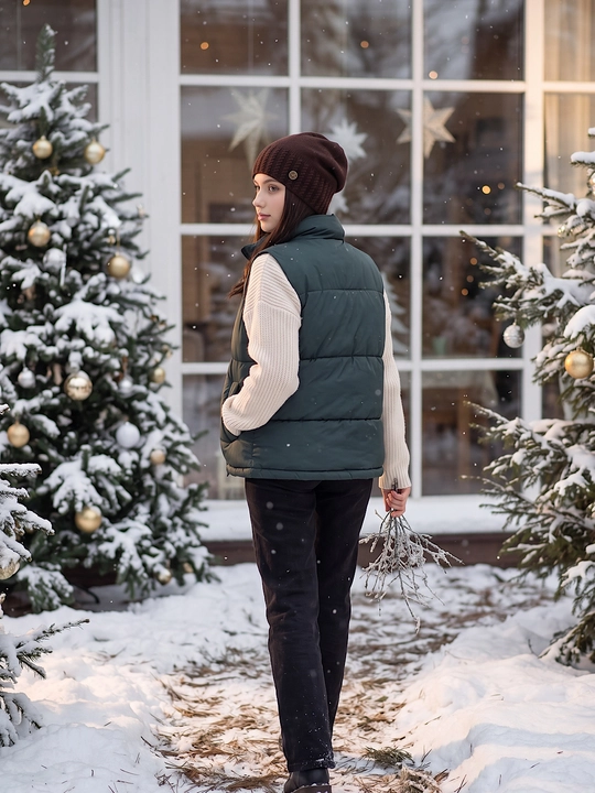 Trikotaj qishki shapka ayollar uchun, qishki bosh kiyimlar SNOWL