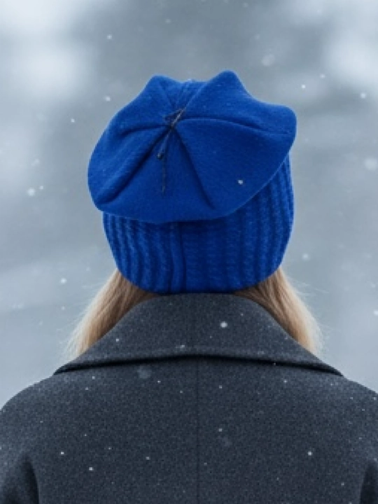 Trikotaj qishki shapka ayollar uchun, qishki bosh kiyimlar SNOWL