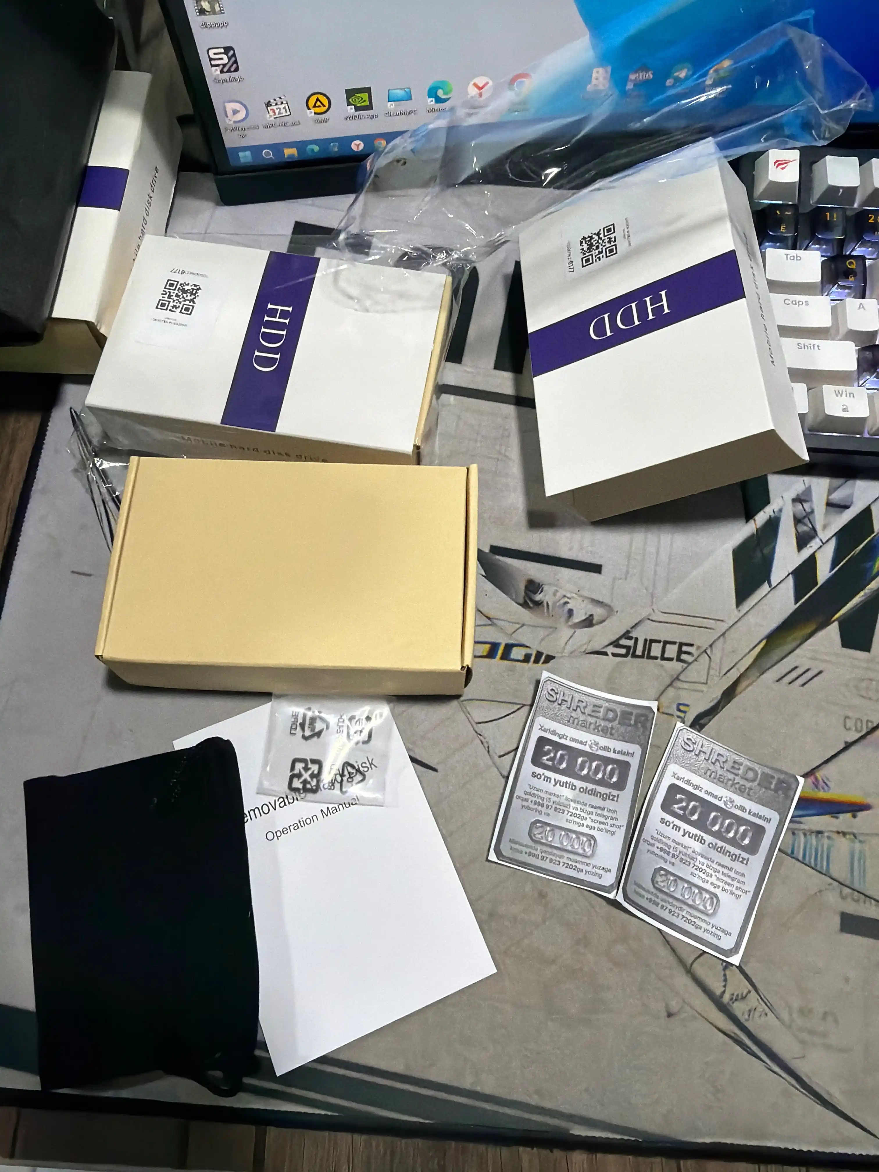 Tashqi qattiq disk HDD USB 3.0 160GB 250GB 320GB 500GB 750GB 1TB