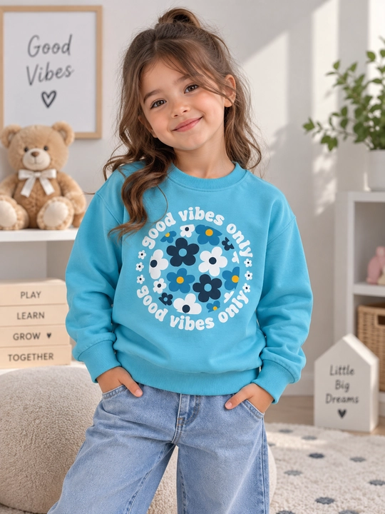 Свитшот для девочки, толстовка, кофта с длинным рукавом, 2–7 лет