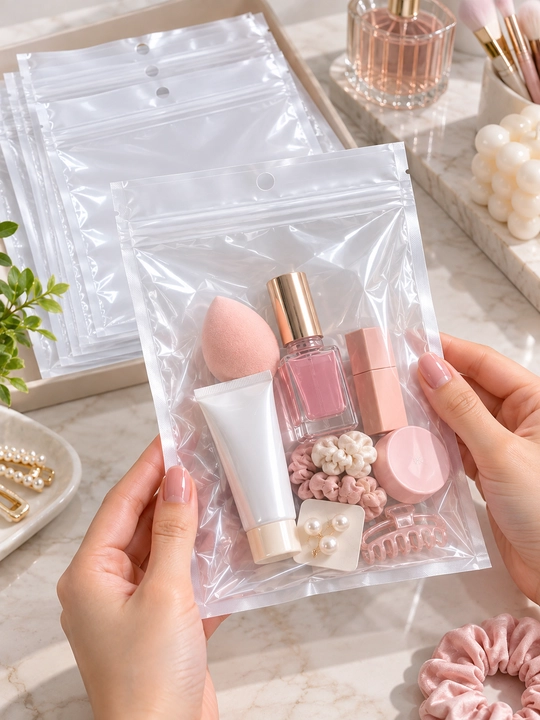 Zip-lock пакеты для аксессуаров и мелких предметов, 10 × 22 см
