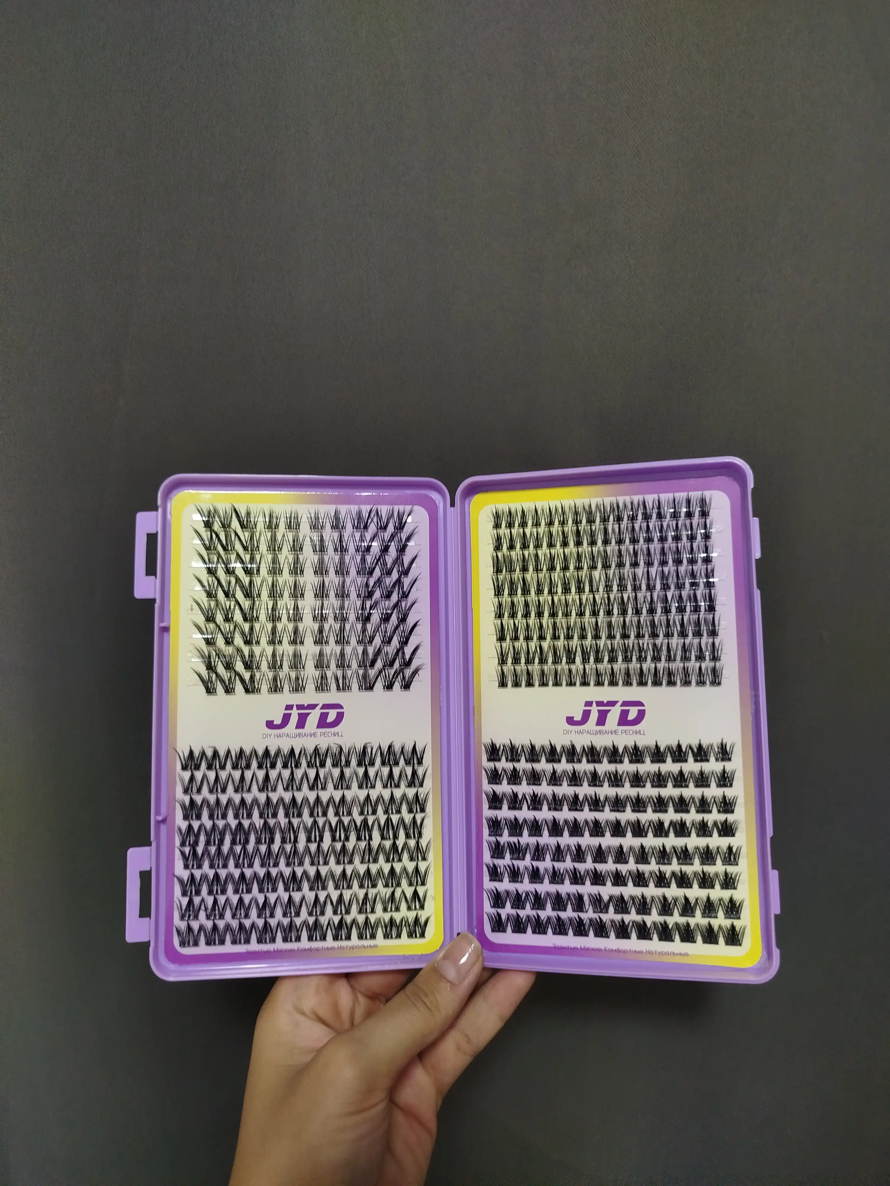 JYD DIY Bond & Seal va pinset bilan kiprik o‘stirish to‘plami