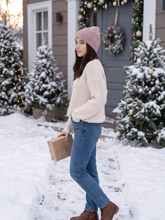 Ayollar uchun shapkalar, issiq qishki bosh kiyimlar, qishki shapka SNOWL