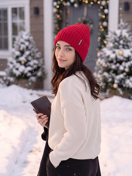 Ayollar uchun shapkalar, issiq qishki bosh kiyimlar, qishki shapka SNOWL