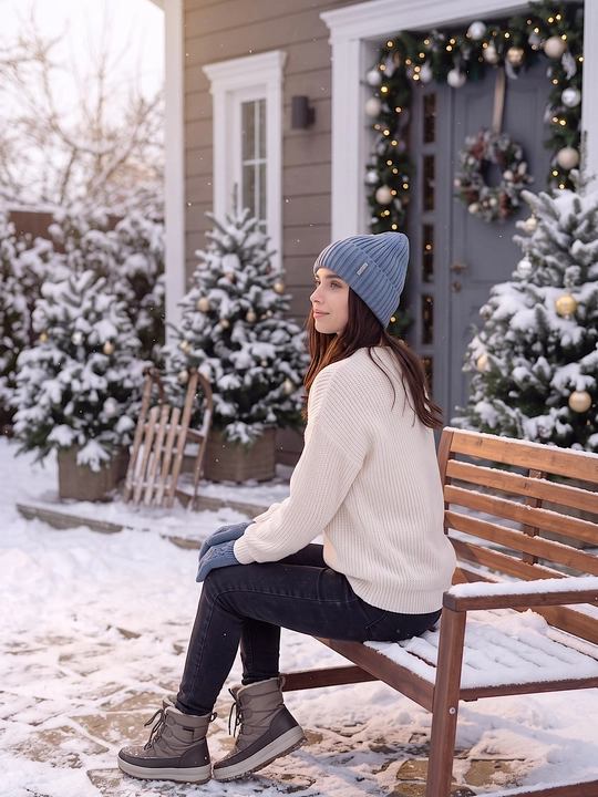 Ayollar uchun shapkalar, issiq qishki bosh kiyimlar, qishki shapka SNOWL