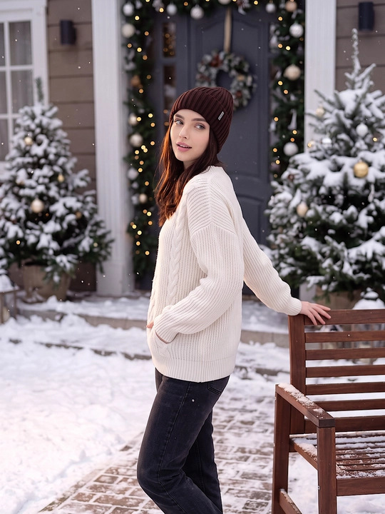 Ayollar uchun shapkalar, issiq qishki bosh kiyimlar, qishki shapka SNOWL