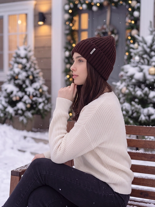 Ayollar uchun shapkalar, issiq qishki bosh kiyimlar, qishki shapka SNOWL