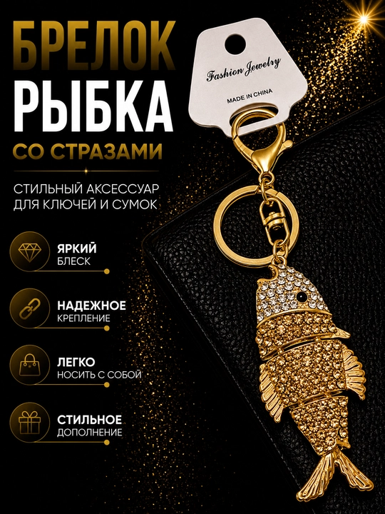 Женский брелок для ключей и сумки, декоративный аксессуар - 