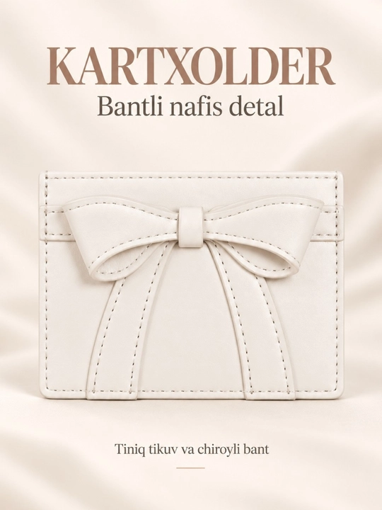 Ayollar kartxolderi, bank kartalari uchun hamyon, vizitnitsa, mini karta g‘ilofi, bantli