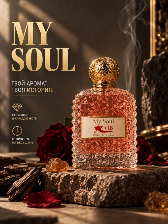 My Soul женские духи, персик, жасмин, ваниль, мускус, парфюм, стойкие, парфюмерная вода - 