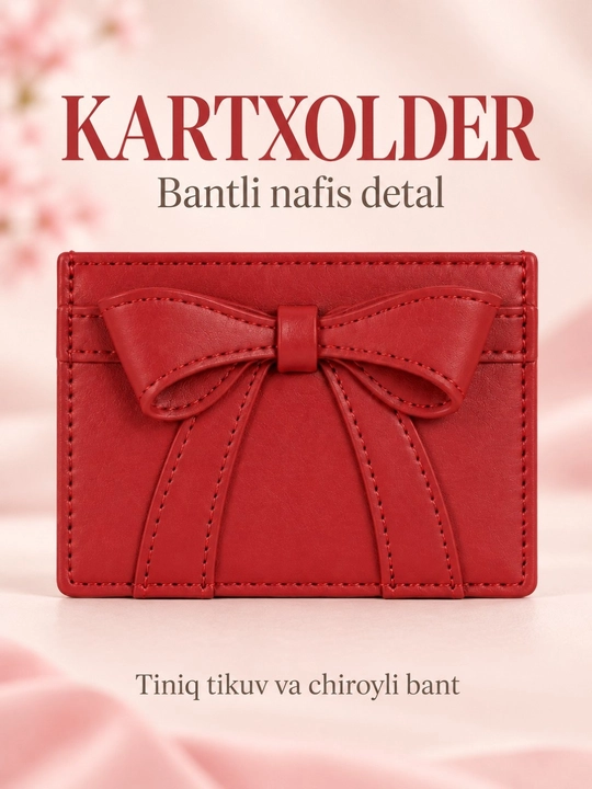 Ayollar kartxolderi, bank kartalari uchun hamyon, vizitnitsa, mini karta g‘ilofi, bantli