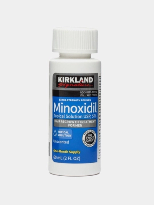 Миноксидин 5% Kirkland — эффективное средство от выпадения волос и для роста бороды, 60 мл