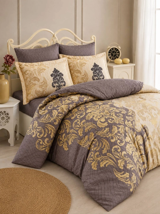 Cotton Box kashtali ikki kishilik yotoq komplekti, 100% paxta, 200×220 sm, Turkiya
