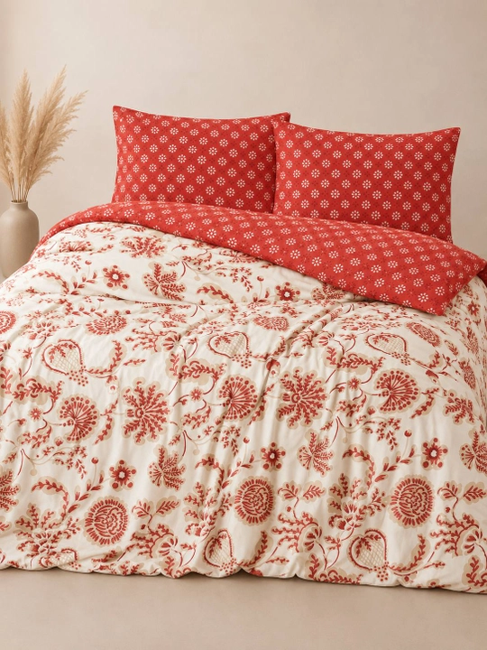 Cotton Box kashtali ikki kishilik yotoq komplekti, 100% paxta, 200×220 sm, Turkiya