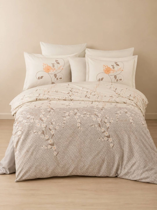 Cotton Box kashtali ikki kishilik yotoq komplekti, 100% paxta, 200×220 sm, Turkiya