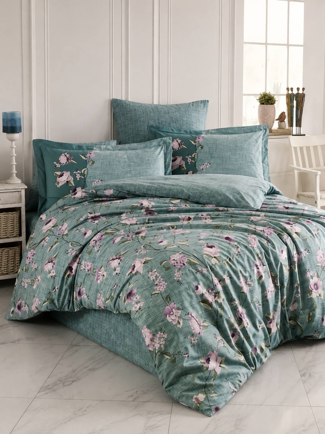 Cotton Box kashtali ikki kishilik yotoq komplekti, 100% paxta, 200×220 sm, Turkiya