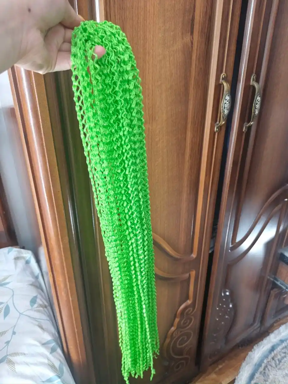 Makaron kokillarini o‘rish uchun sintetik sochlar to‘plami