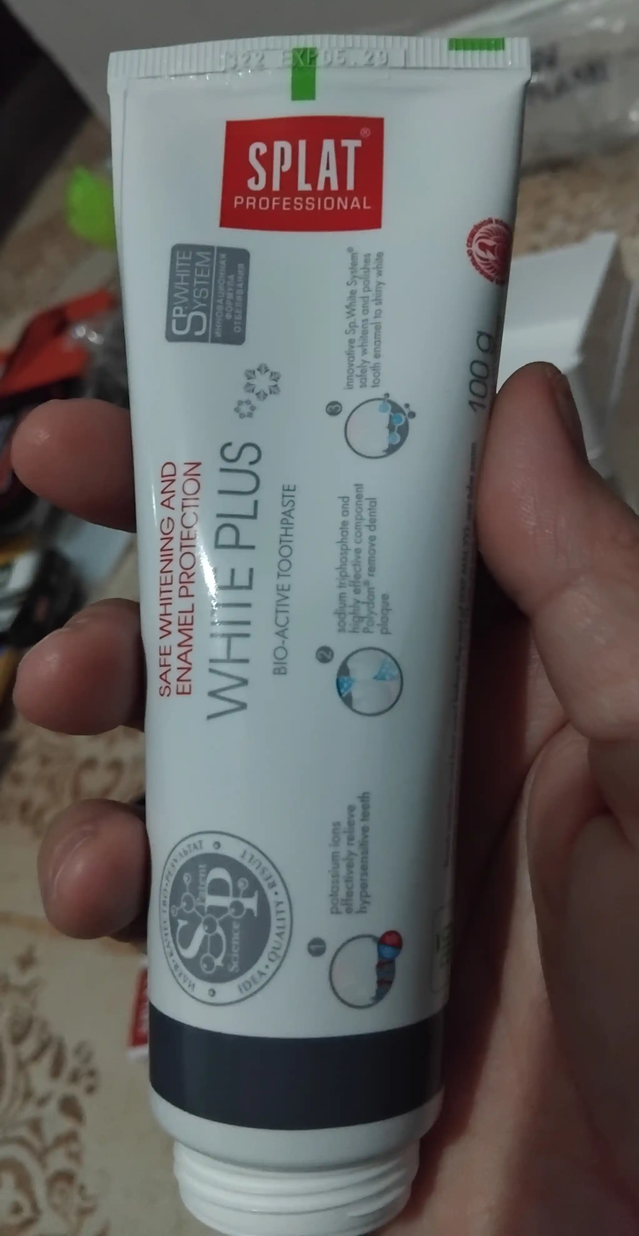 Tish pastasi Splat Professional Oqartirish plyus, 100 gr