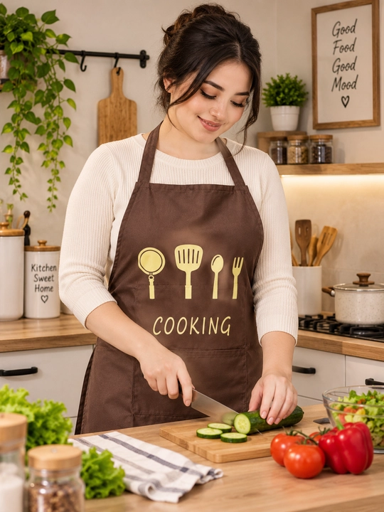 Кухонный фартук для женщин, кулинарный фартук, с карманами, удобный фартук для кулинарии