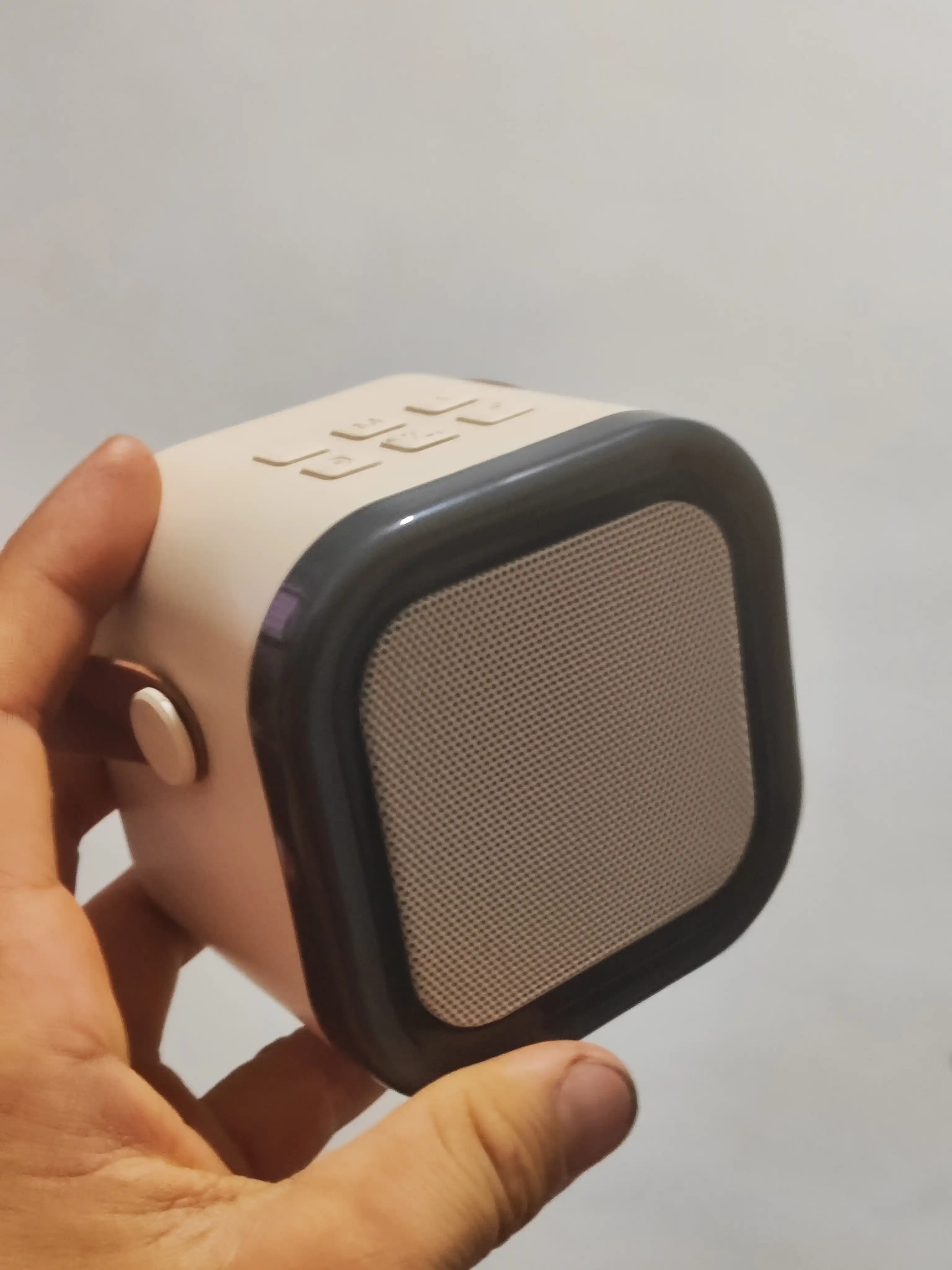FIDGO Bluetooth karaoke kolonkasi, 2 ta mikrofon va RGB yoritish