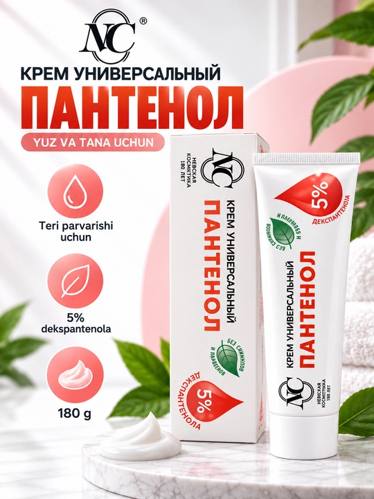 Крем с пантенолом 5%, 180 г