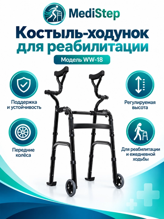 Костыль-ходунок для реабилитации WW-18 - 